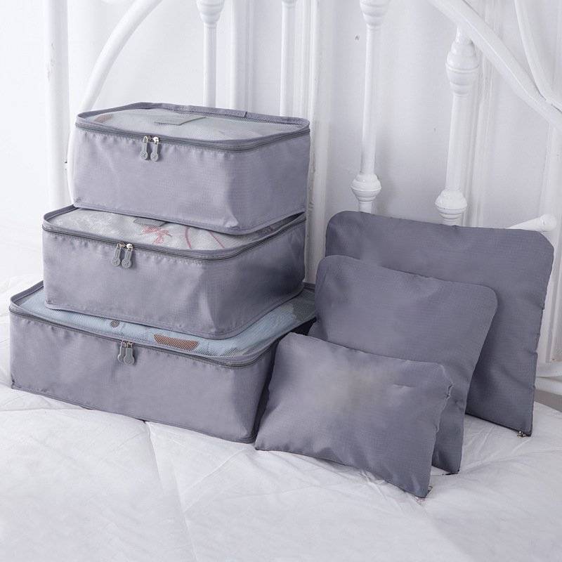 Portable Luggage Packing Cubes - 6 Pieces