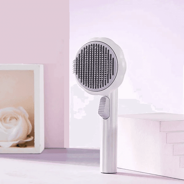 Pumpkin Pet Grooming Comb Self Cleaning Slicker Brush