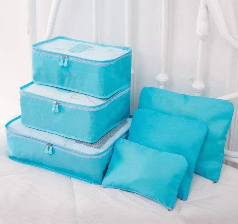 Portable Luggage Packing Cubes - 6 Pieces
