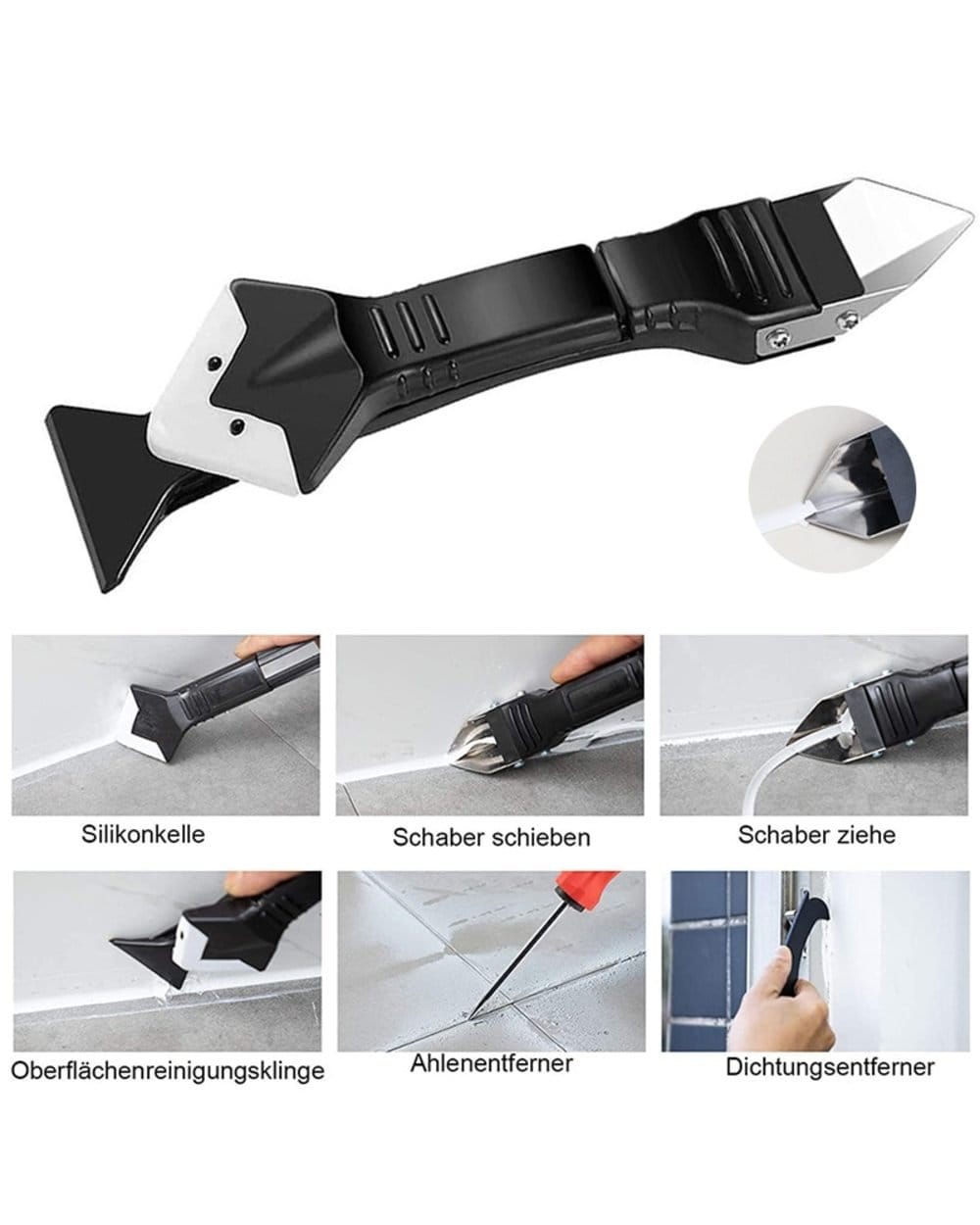 3 in 1 Silicone Caulking Tools Your Ideal Tool In Home