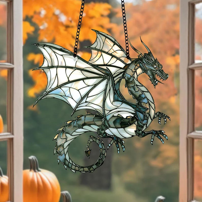 Fantasy Dragon Acrylic Window Hanging