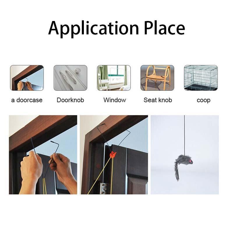 EARLY XMAS SALE 49% OFFHanging Door Bouncing Mouse Cat Toy