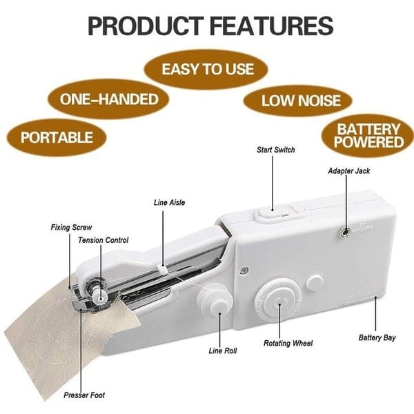 LAST DAY-50% OFFPortable Handheld Sewing Machine