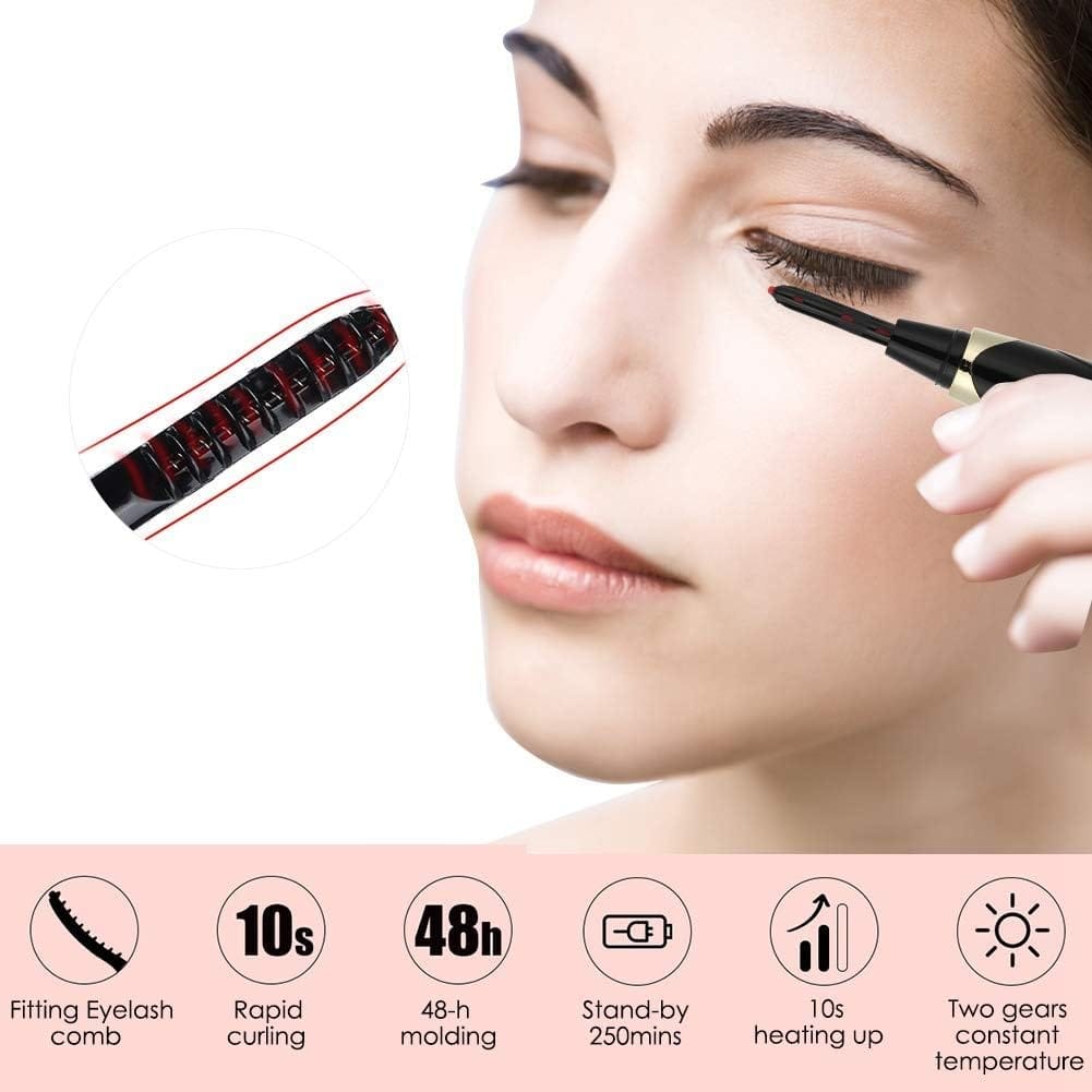 New Year PromotionHeated Eyelash Curlers USB Rechargeable