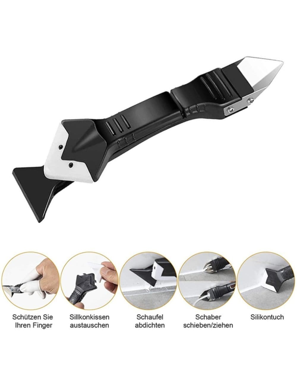 3 in 1 Silicone Caulking Tools Your Ideal Tool In Home