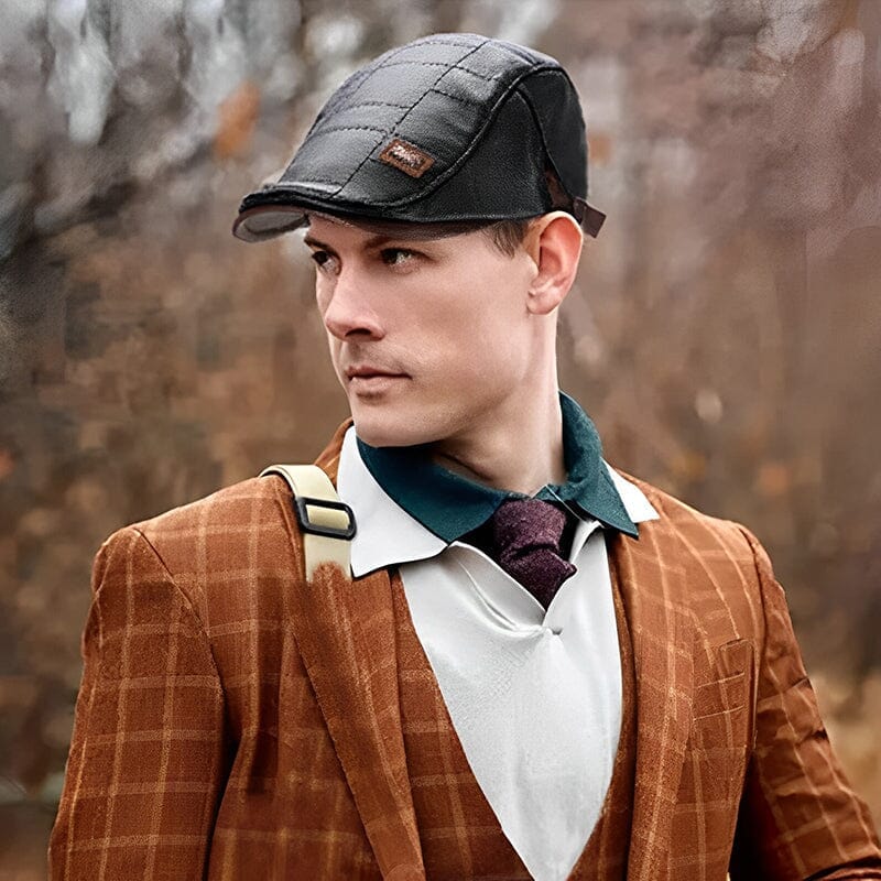 2024 High Quality Trendy Leather Beret