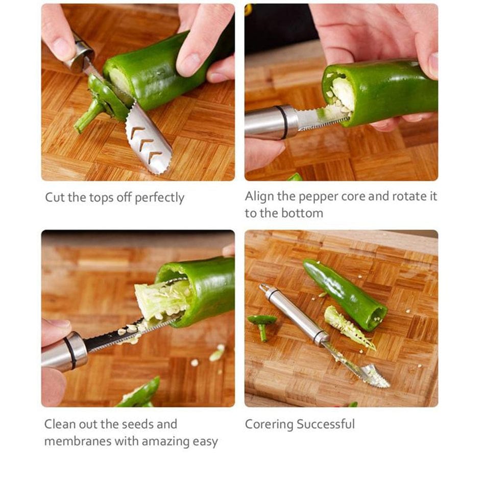 (Early Christmas Sale- SAVE 48% OFF) Pepper Seed Corer Remover (Buy 3 Get 2 Free)