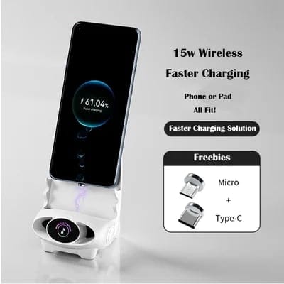 Mini chair wireless fast charger multifunctional phone holder