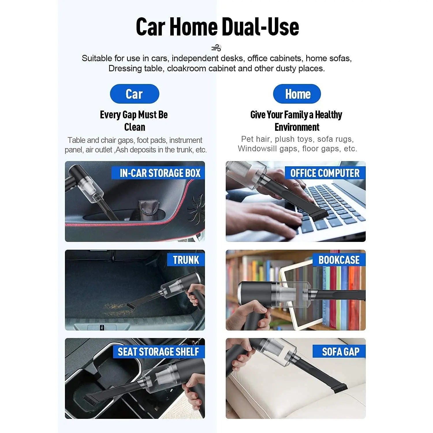 Hot Sale 60% OffPortable Air Duster Wireless Vacuum Cleaner