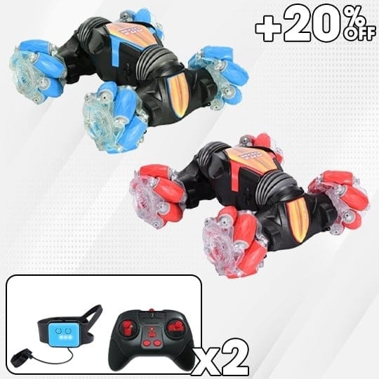 Last Day 70% OFFGesture Sensing RC Stunt Car With Light & Music