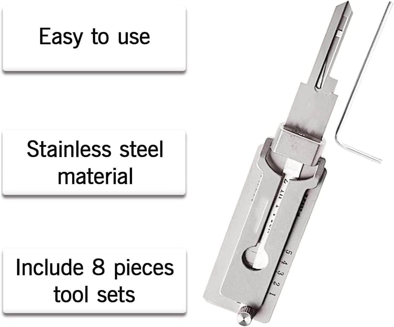 Buy 2 Free shipping - 49% OFFStainless Steel Key Decoder
