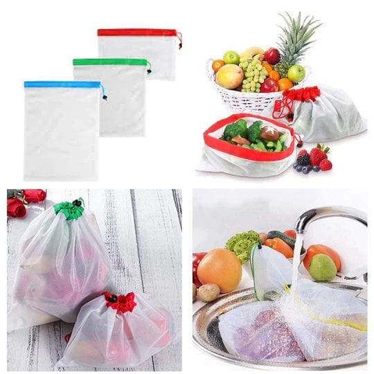 Reusable Produce Bags (12 PIECES SET)