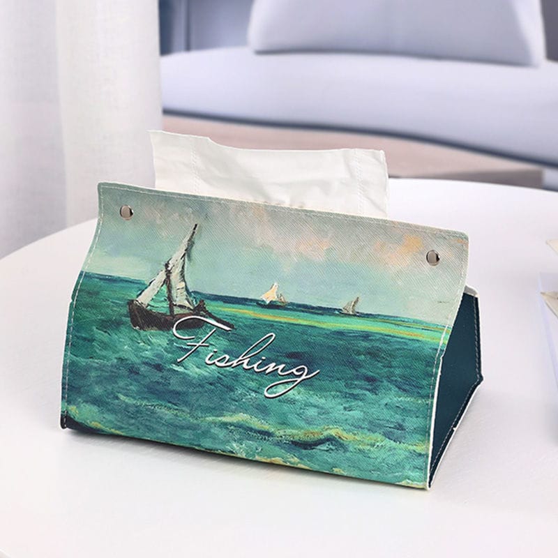 (CHRISTMAS SALE NOW-48% OFF)Oil Painting Tissue Box(BUY 5 FREE SHIPPING TODAY!)