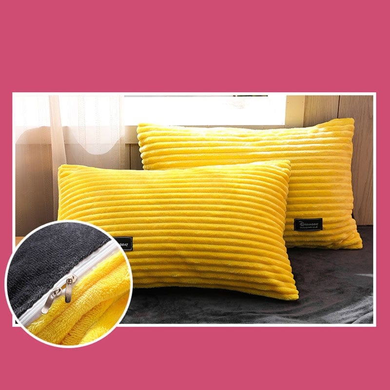 (Big Sale)AB Sided Thicken Corduroy Velvet Winter Bedding Set Full Queen King Size Duvet Cover(Free Shipping)