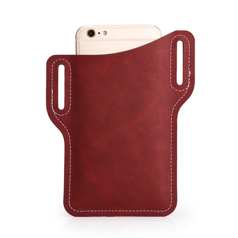 HOT SALE - 49% OFF - Universal leather belt clip phone waist bag