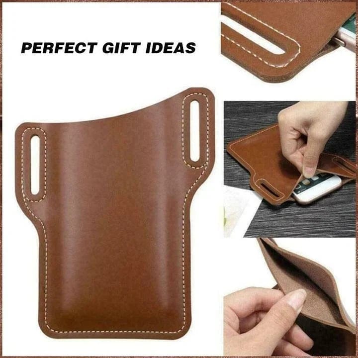 HOT SALE - 49% OFF - Universal leather belt clip phone waist bag