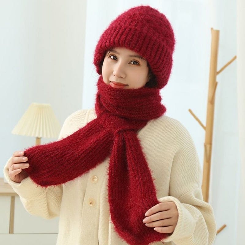 Winter Hot Sale 60% OFF Integrated Ear Protection Windproof Cap Scarf