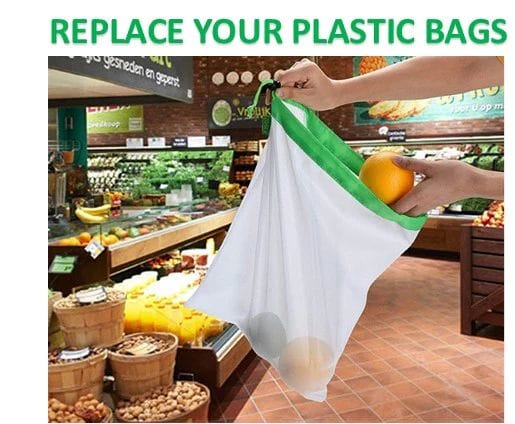 Reusable Produce Bags (12 PIECES SET)