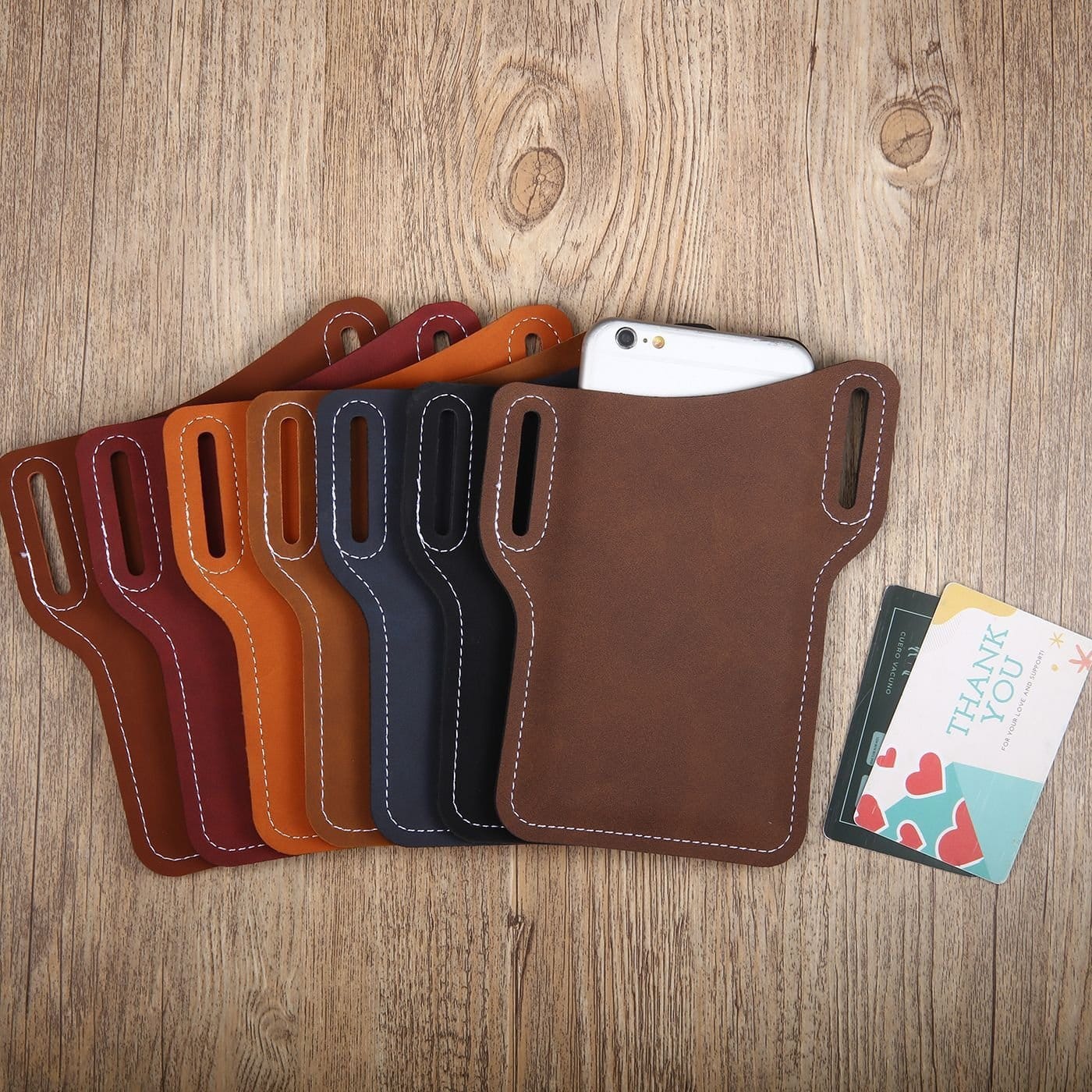 HOT SALE - 49% OFF - Universal leather belt clip phone waist bag