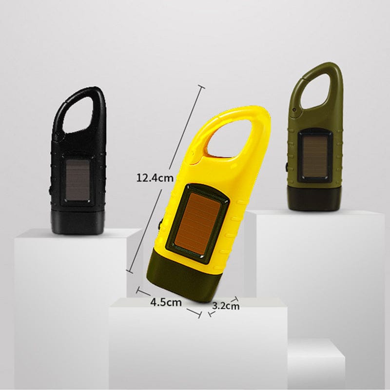 High Brightness Portable Outdoor Solar Powered Flashlight